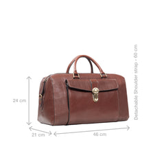 Load image into Gallery viewer, Viscounti 03 Tan Leather Duffle Bag
