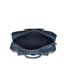 Load image into Gallery viewer, Viscounti 03 Blue Leather Duffle Bag
