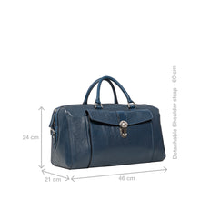 Load image into Gallery viewer, Viscounti 03 Blue Leather Duffle Bag
