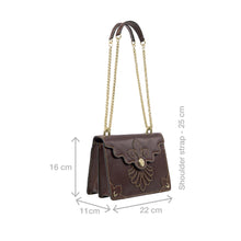 Load image into Gallery viewer, Comtesse 01 Purple Leather Shoulder Bag

