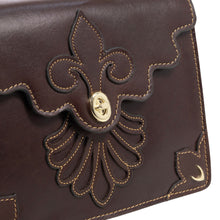 Load image into Gallery viewer, Comtesse 01 Purple Leather Shoulder Bag
