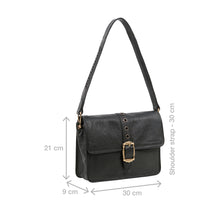 Load image into Gallery viewer, Lafayette 02 Black Leather Shoulder Bag
