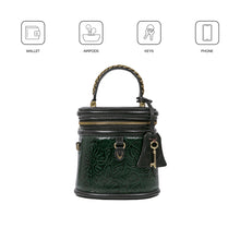 Load image into Gallery viewer, Marquise 02 Olive Leather Sling Bag
