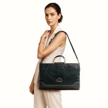 Load image into Gallery viewer, Marquise 04 Olive Leather Tote Bag

