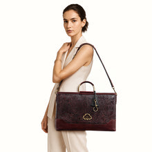 Load image into Gallery viewer, Marquise 04 Red Leather Tote Bag
