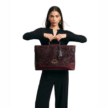 Load image into Gallery viewer, Marquise 04 Red Leather Tote Bag
