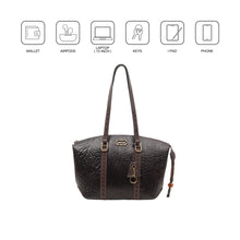 Load image into Gallery viewer, Normandie 01 Brown Leather Tote Bag
