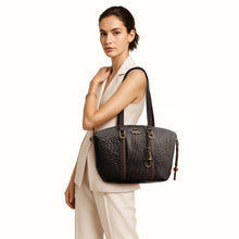 Load image into Gallery viewer, Normandie 01 Brown Leather Tote Bag
