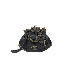 Load image into Gallery viewer, Versailles 01 Black Leather Sling Bag
