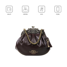 Load image into Gallery viewer, Versailles 01 Purple Leather Sling Bag
