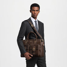 Load image into Gallery viewer, Baron 01 Brown Leather Briefcase

