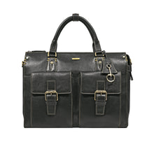 Load image into Gallery viewer, Baron 01 Black Leather Briefcase
