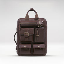 Load image into Gallery viewer, Baron 02 Brown Leather Backpack
