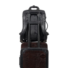 Load image into Gallery viewer, Baron 02 Black Leather Backpack

