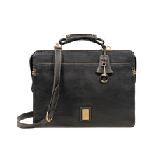 Load image into Gallery viewer, Viscounti 02 Black Leather Briefcase
