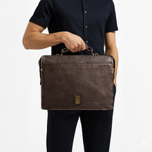 Load image into Gallery viewer, Viscounti 02 Brown Leather Briefcase
