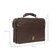 Load image into Gallery viewer, Viscounti 02 Brown Leather Briefcase
