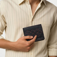 Load image into Gallery viewer, Big Sur W1 Black Leather Bi-Fold Wallet
