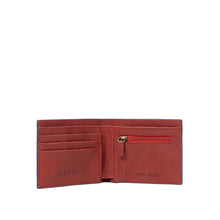 Load image into Gallery viewer, Big Sur W2 Blue Leather Bi-Fold Wallet
