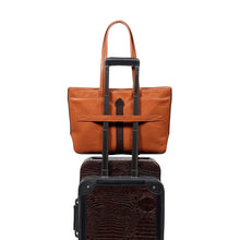 Load image into Gallery viewer, Bolinas 02 Orange Leather Tote Bag

