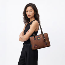 Load image into Gallery viewer, Coachella 02  Tan Leather Tote Bag
