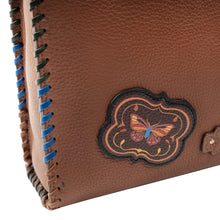 Load image into Gallery viewer, Coachella 02  Tan Leather Tote Bag
