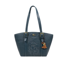 Load image into Gallery viewer, Montmartre 02 Blue Leather Tote Bag
