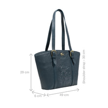 Load image into Gallery viewer, Montmartre 02 Blue Leather Tote Bag
