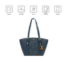 Load image into Gallery viewer, Montmartre 02 Blue Leather Tote Bag
