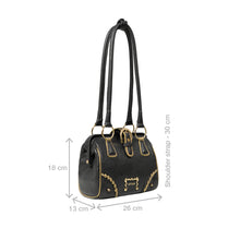 Load image into Gallery viewer, Spirit 02 Black Leather Shoulder Bag
