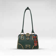 Load image into Gallery viewer, Spirit 02 Green Leather Shoulder Bag

