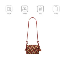 Load image into Gallery viewer, Woodstock 01 Red Leather Crossbody
