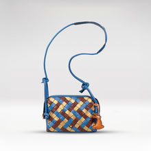 Load image into Gallery viewer, Woodstock 01 Blue Leather Crossbody
