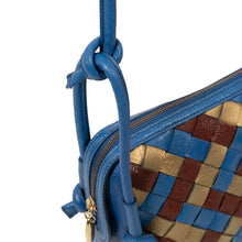 Load image into Gallery viewer, Woodstock 01 Blue Leather Crossbody
