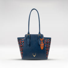 Load image into Gallery viewer, Woodstock 03 Blue Leather Shoulder Bag
