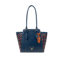 Load image into Gallery viewer, Woodstock 03 Blue Leather Shoulder Bag
