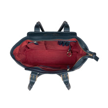 Load image into Gallery viewer, Woodstock 03 Blue Leather Shoulder Bag
