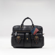 Load image into Gallery viewer, Big Sur 02 Black Leather Briefcase
