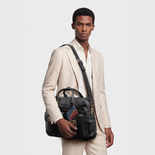 Load image into Gallery viewer, Big Sur 02 Black Leather Briefcase
