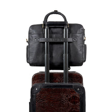 Load image into Gallery viewer, Big Sur 02 Black Leather Briefcase

