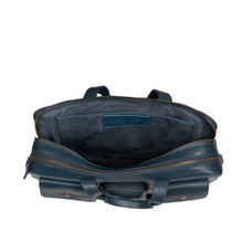 Load image into Gallery viewer, Rhapsody 02 Blue Leather Briefcase
