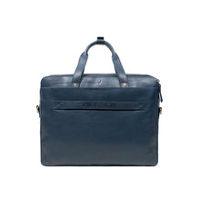 Load image into Gallery viewer, Rhapsody 02 Blue Leather Briefcase
