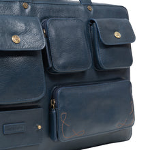 Load image into Gallery viewer, Rhapsody 02 Blue Leather Briefcase
