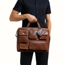 Load image into Gallery viewer, Rhapsody 02 Brown Leather Briefcase
