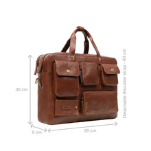 Load image into Gallery viewer, Rhapsody 02 Brown Leather Briefcase

