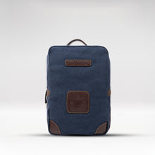 Load image into Gallery viewer, Compass Blue Canvas Backpack
