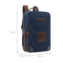 Load image into Gallery viewer, Compass Blue Canvas Backpack
