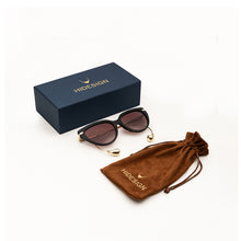 Load image into Gallery viewer, Isla Women's Brown Cat Eye Sunglasses
