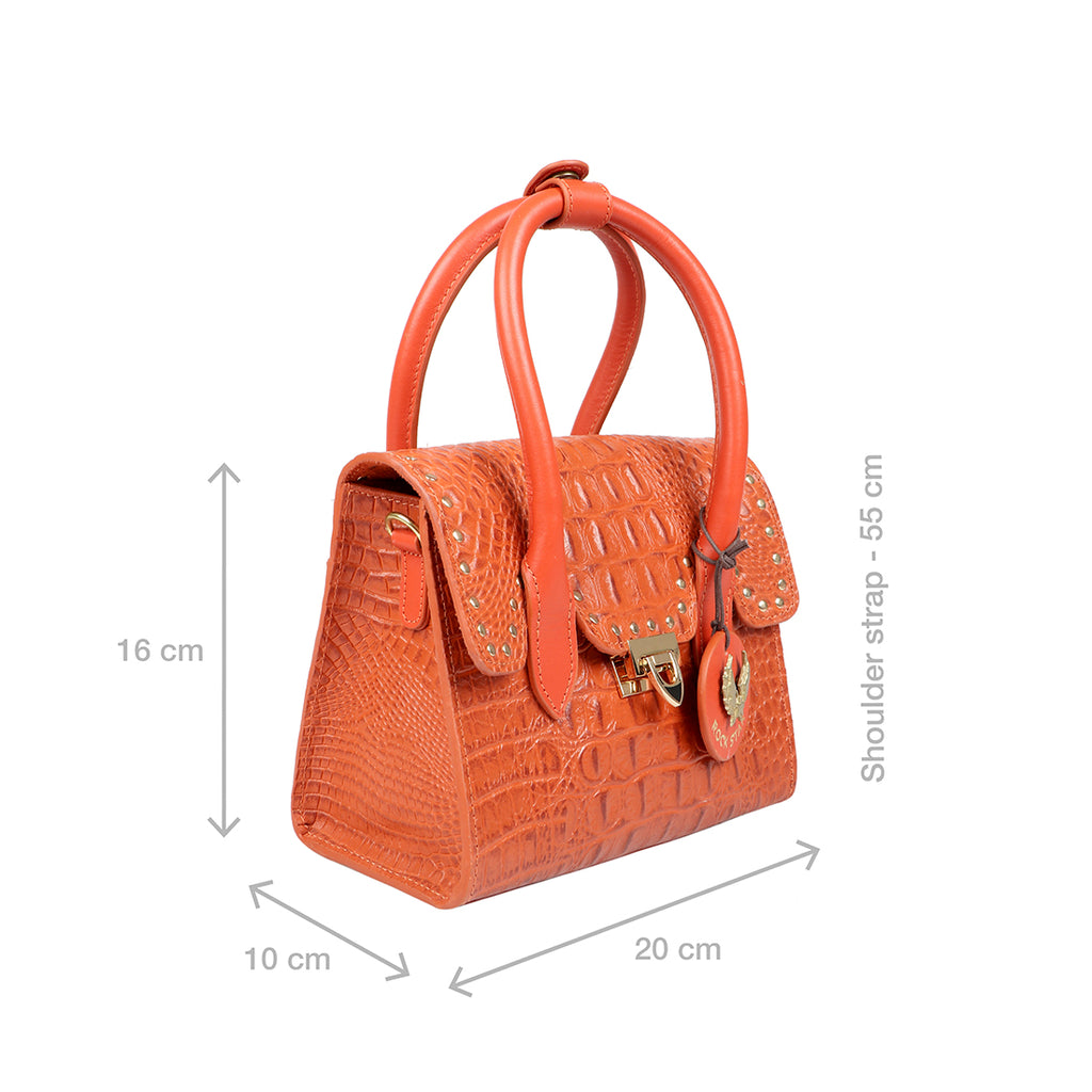 Buy Orange Zoey Mini Bag Online - Hidesign