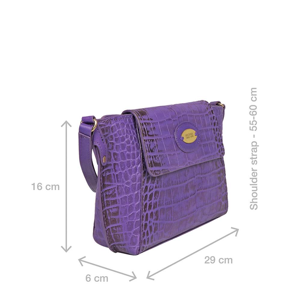 Hidesign Women's Sling Bag (Purple) : : Fashion